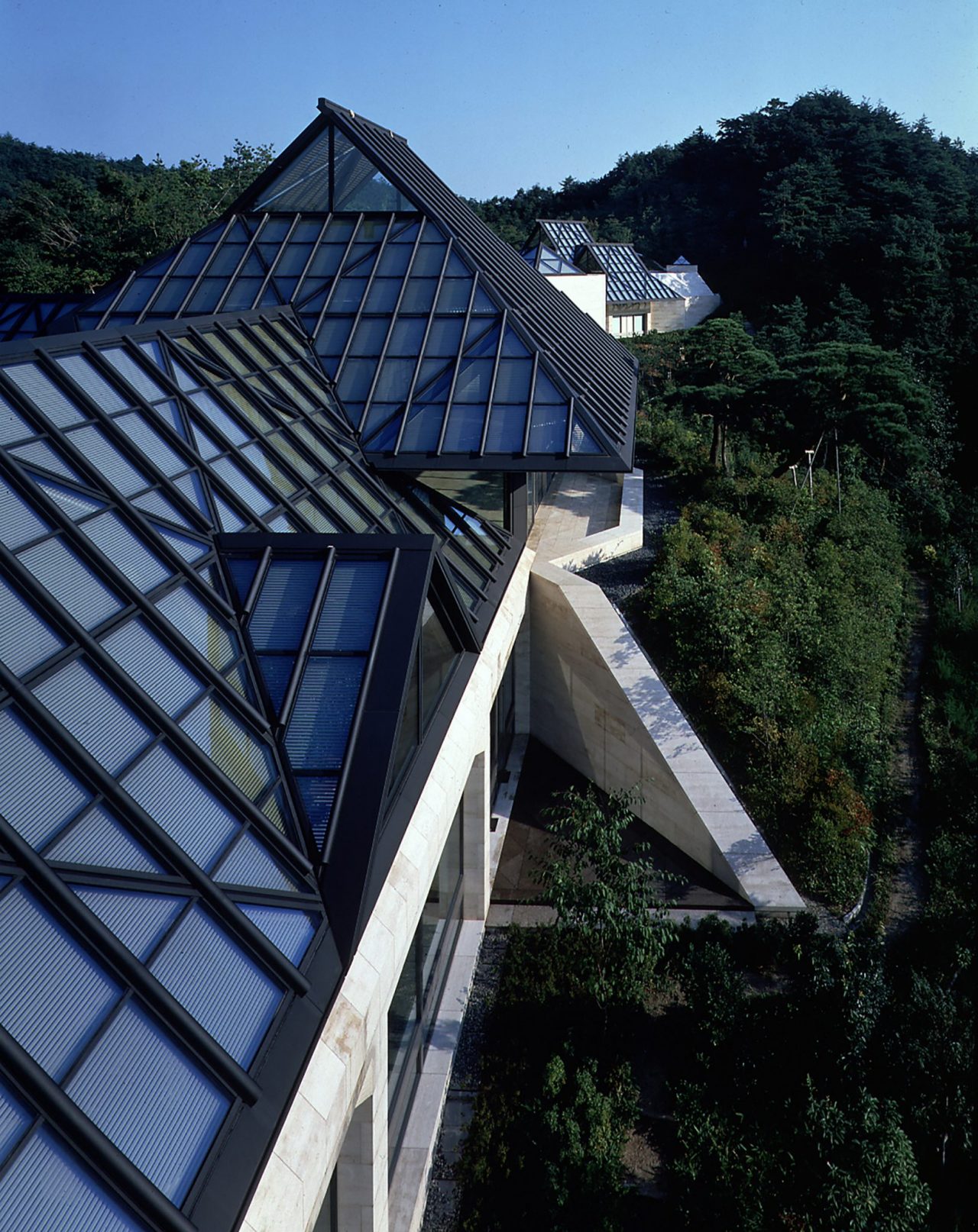 Miho Museum's spectacular entrance near Shigaraki; outside of