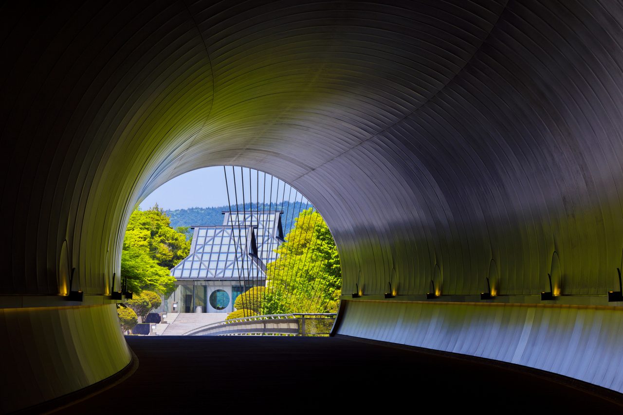 Tunnel, The Miho Museum is named after Mihoko Koyama, a tex…