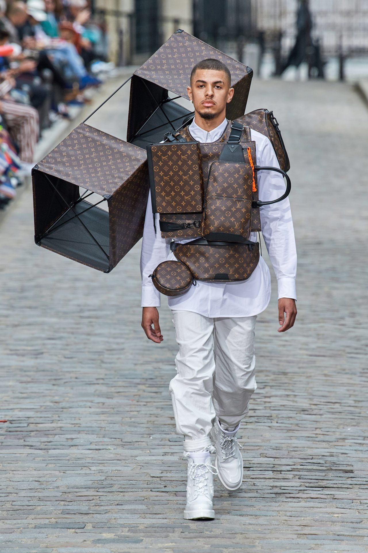 Jerry Lorenzo is seen attending Louis Vuitton during Men's Paris